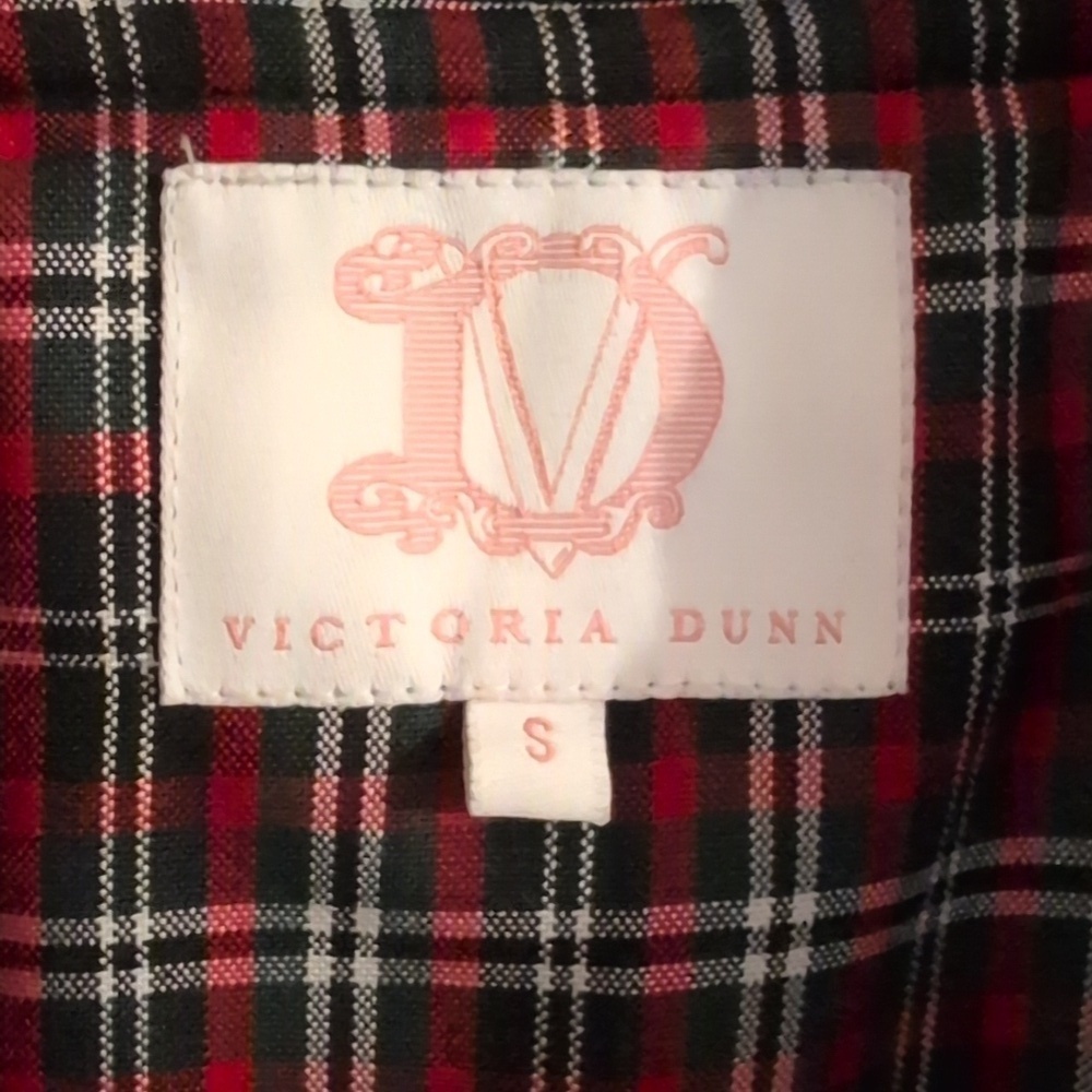 Victoria Dunn Cape Style Wool Blend Belted Jacket With Plaid Underneath Size Sm - Picture 2 of 10